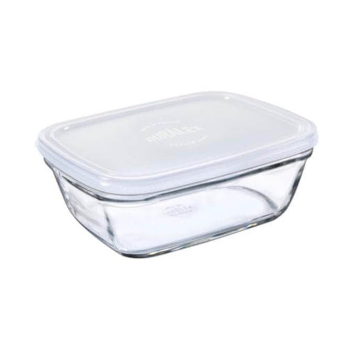 Duralex Freshbox Rectangular Glass Container with Frosted Lid – 4 Sizes - Gourmet Gear