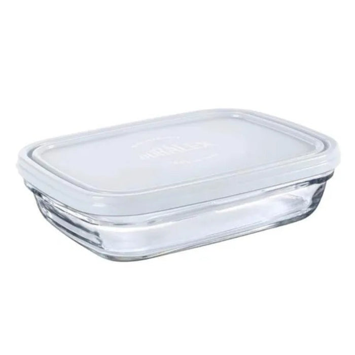 Duralex Freshbox Rectangular Glass Container with Frosted Lid – 4 Sizes - Gourmet Gear