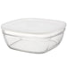 Duralex Freshbox Square Glass Container with Frosted Lid – 6 Sizes - Gourmet Gear