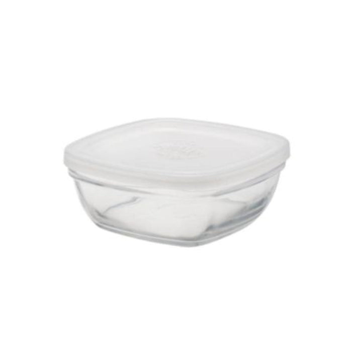 Duralex Freshbox Square Glass Container with Frosted Lid – 6 Sizes - Gourmet Gear