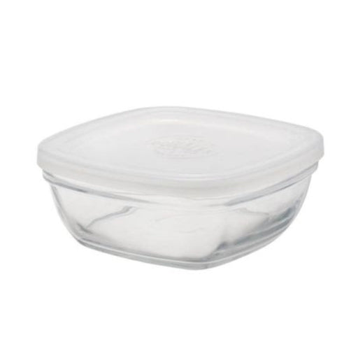 Duralex Freshbox Square Glass Container with Frosted Lid – 6 Sizes - Gourmet Gear