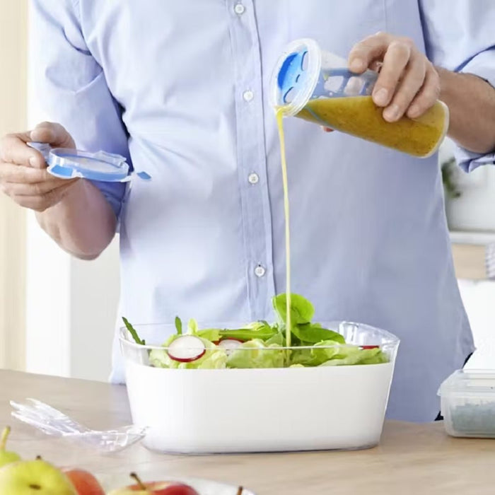 Emsa Clip & Close Mixing Bottle with Lid & Mixer Insert - 500ml - Gourmet Gear