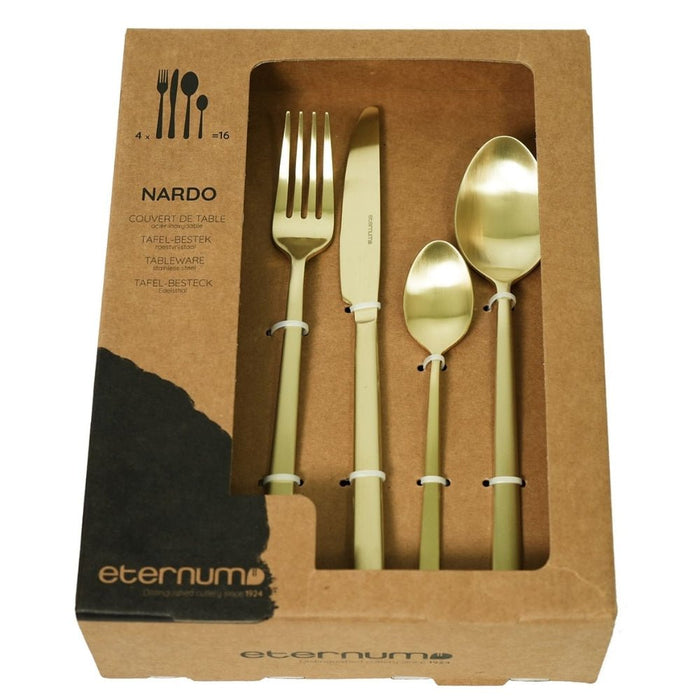 Eternum Nardo Champagne 16pc Cutlery Set - Gourmet Gear