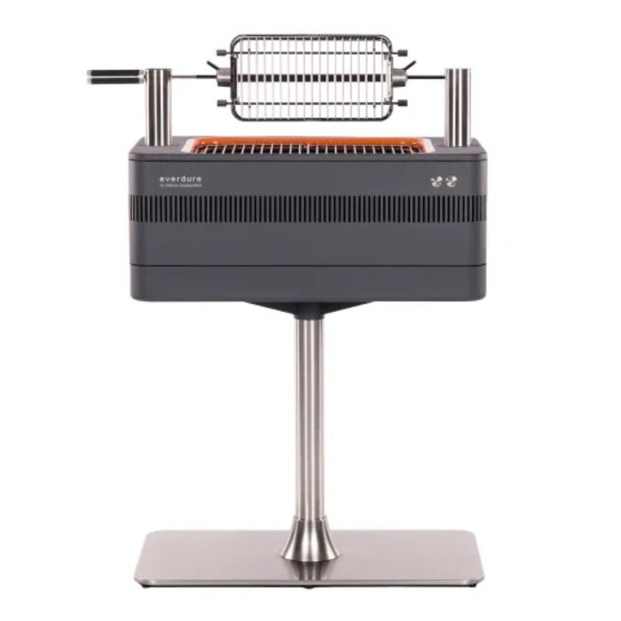 Everdure by Heston Blumenthal Fusion Electric Ignition Charcoal Braai With Pedestal - Gourmet Gear