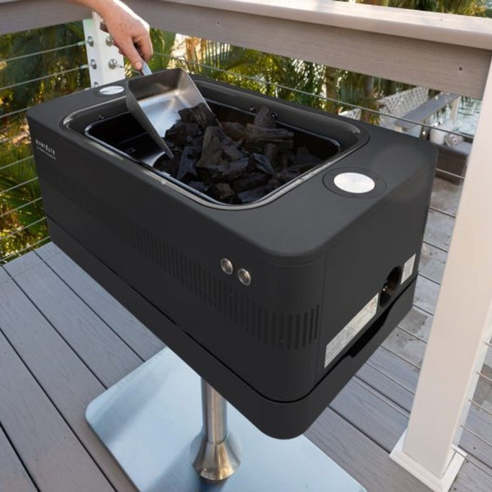Everdure by Heston Blumenthal Fusion Electric Ignition Charcoal Braai With Pedestal - Gourmet Gear