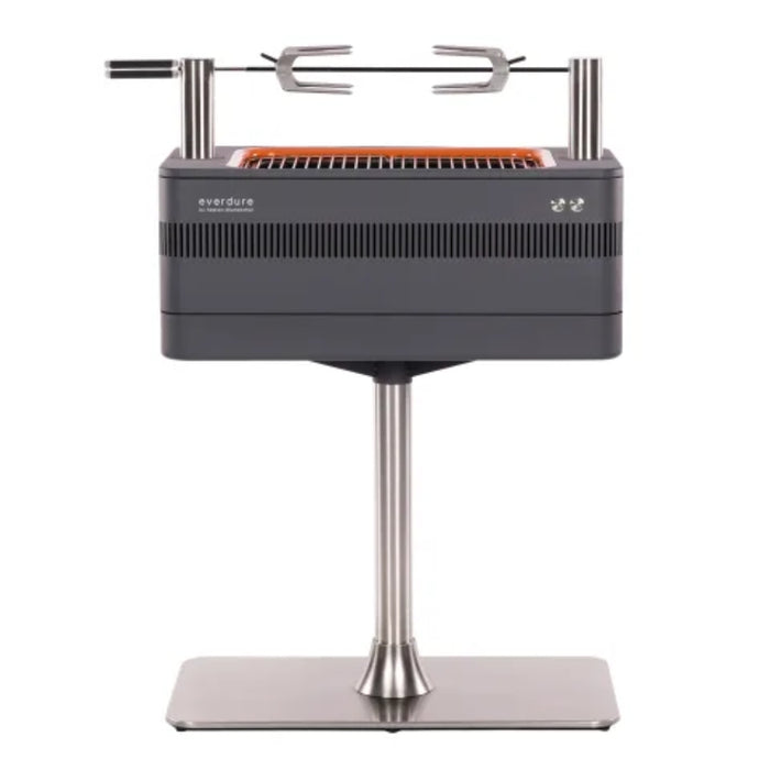 Everdure by Heston Blumenthal  Fusion Electric Ignition Charcoal Braai With Pedestal