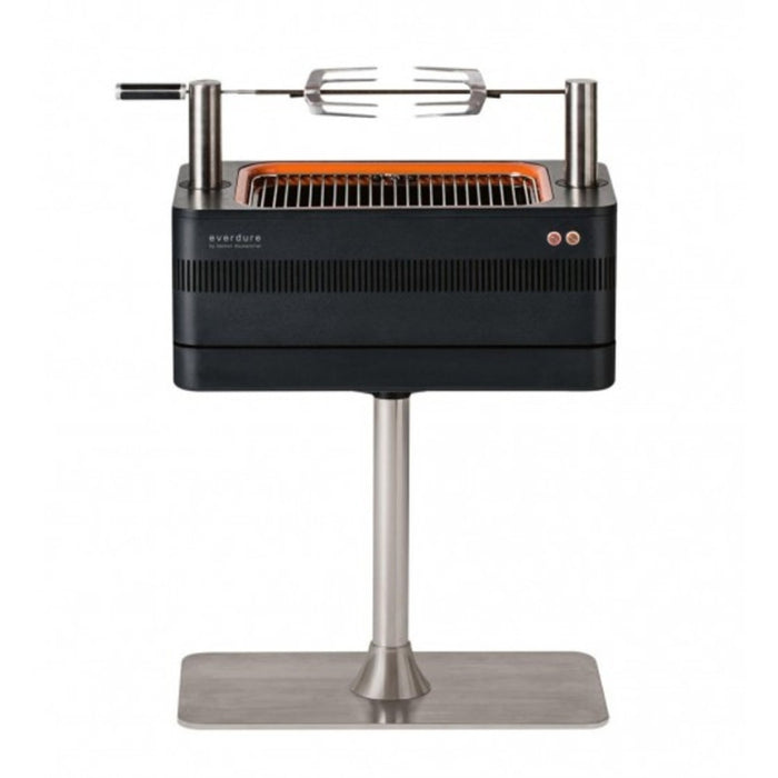 Everdure by Heston Blumenthal  Fusion Electric Ignition Charcoal Braai With Pedestal