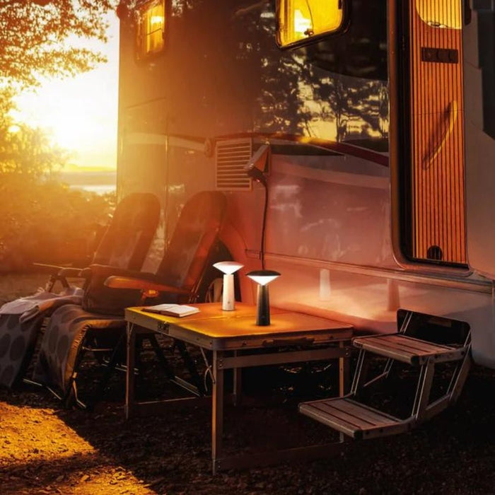 Galaxy 4 Watt LED Portable Black or White Rechargeable Table Lamp - Gourmet Gear