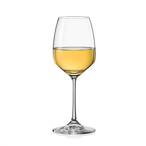 Giselle Crystalex Bohemia White Wine Glasses, Set of 6 – 340ml - Gourmet Gear