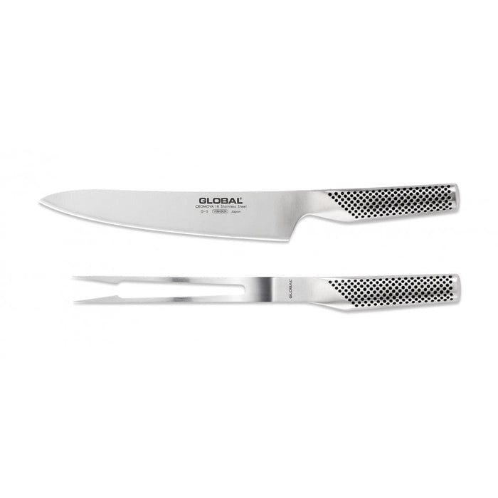 Global 2 - Piece Boxed Carving Knife & Fork Set - Gourmet Gear