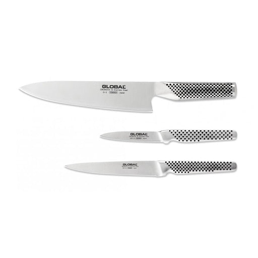 Global 3 - Piece Starter Kitchen Knife Set - Gourmet Gear