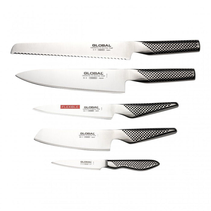 Global 5 - Piece Knife Set - Gourmet Gear