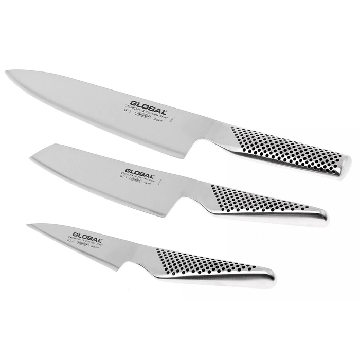 Global Boxed Knife Set - 3 - Piece (G - 2, GS - 5, GS - 7) - Gourmet Gear