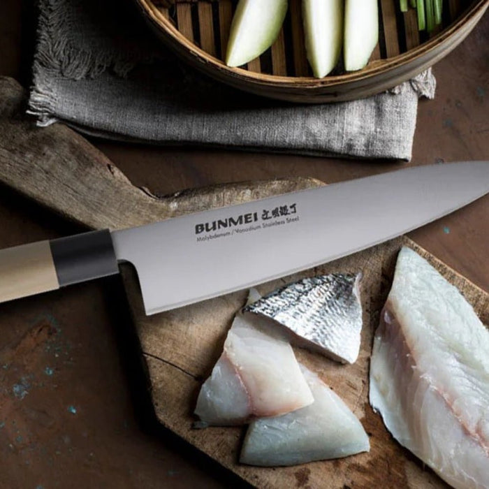 Global BUNMEI Cooks Knife - 20cm - Gourmet Gear