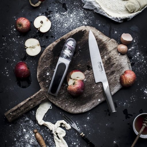 Global Chef's Knife with MinoSharp Sharpener - Knife Set - Gourmet Gear