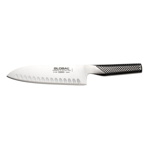Global G - 80 Santoku Knife Fluted 18cm - Gourmet Gear