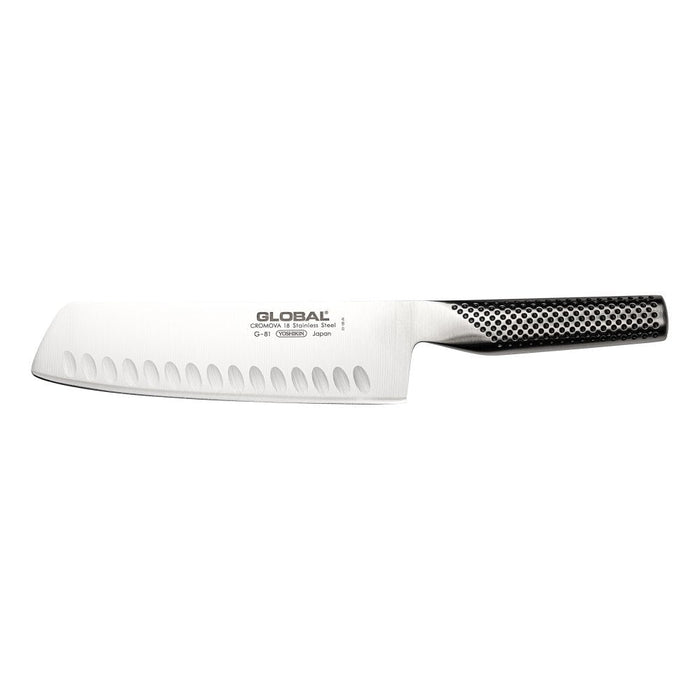 Global G - 81 Vegetable Knife Fluted 18cm - Gourmet Gear