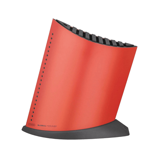 Global Large Red Ship Shape Universal Knife Block - 10 knives - Gourmet Gear