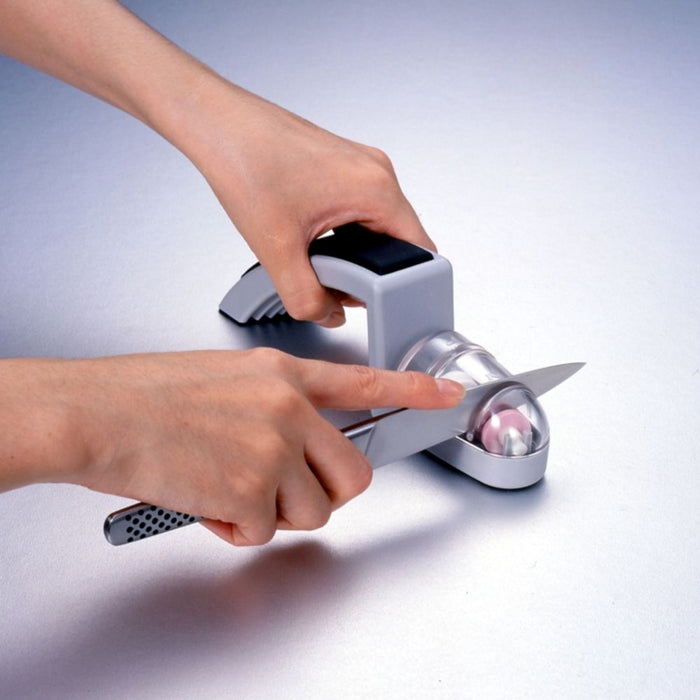 Global MinoSharp Ceramic Water Sharpener Black & Gray - Gourmet Gear