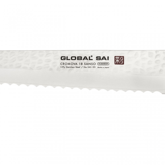 Global SAI - 05 Bread Knife - 23cm - Gourmet Gear