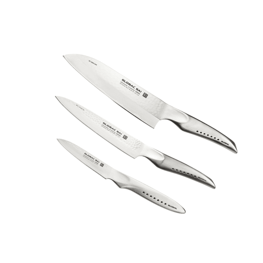 Global SAI 3 - Piece Kitchen Knife Set - Gourmet Gear