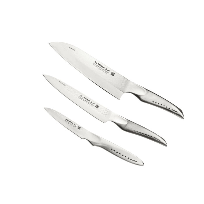 Global SAI 3 - Piece Kitchen Knife Set - Gourmet Gear
