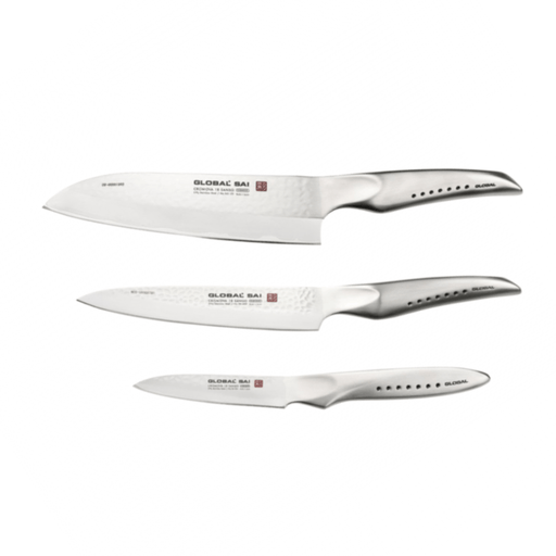 Global SAI 3 - Piece Kitchen Knife Set - Gourmet Gear