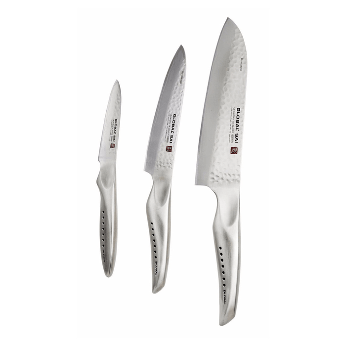Global SAI 3 - Piece Kitchen Knife Set - Gourmet Gear