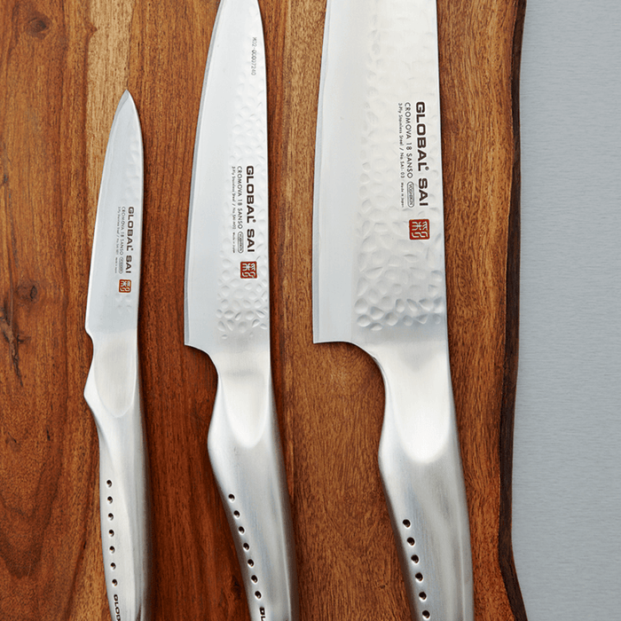 Global SAI 3 - Piece Kitchen Knife Set - Gourmet Gear