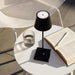 Harper Smooth Shade Black | White Rechargeable Table Lamp - Gourmet Gear