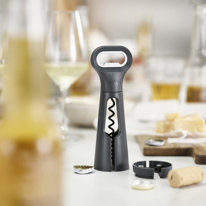 Joseph Joseph BarStar 3 - in - 1 Corkscrew - Grey - Gourmet Gear
