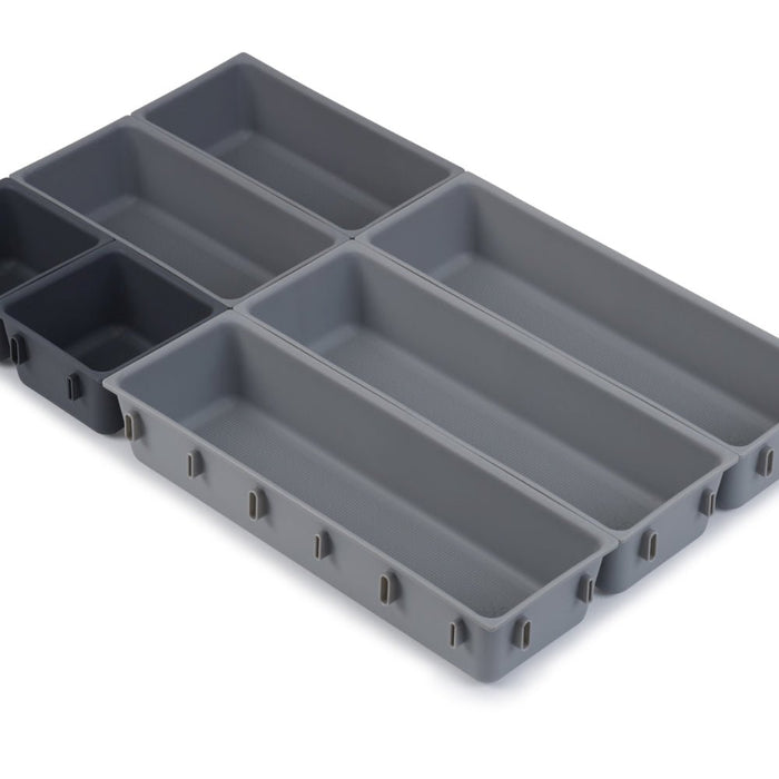 Joseph Joseph Blox™ 7 - piece Drawer Organiser Set - Grey - Gourmet Gear