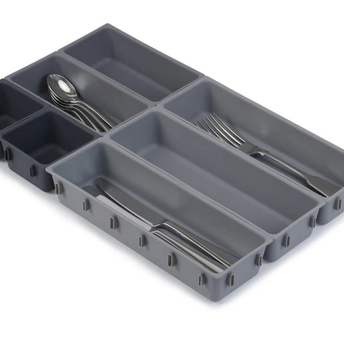 Joseph Joseph Blox™ 7 - piece Drawer Organiser Set - Grey - Gourmet Gear