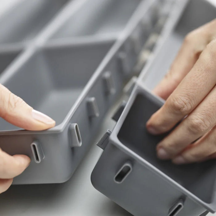 Joseph Joseph Blox™ 7 - piece Drawer Organiser Set - Grey - Gourmet Gear