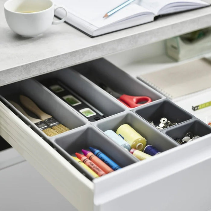 Joseph Joseph Blox™ 7 - piece Drawer Organiser Set - Grey - Gourmet Gear
