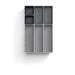 Joseph Joseph Blox™ 7 - piece Drawer Organiser Set - Grey - Gourmet Gear