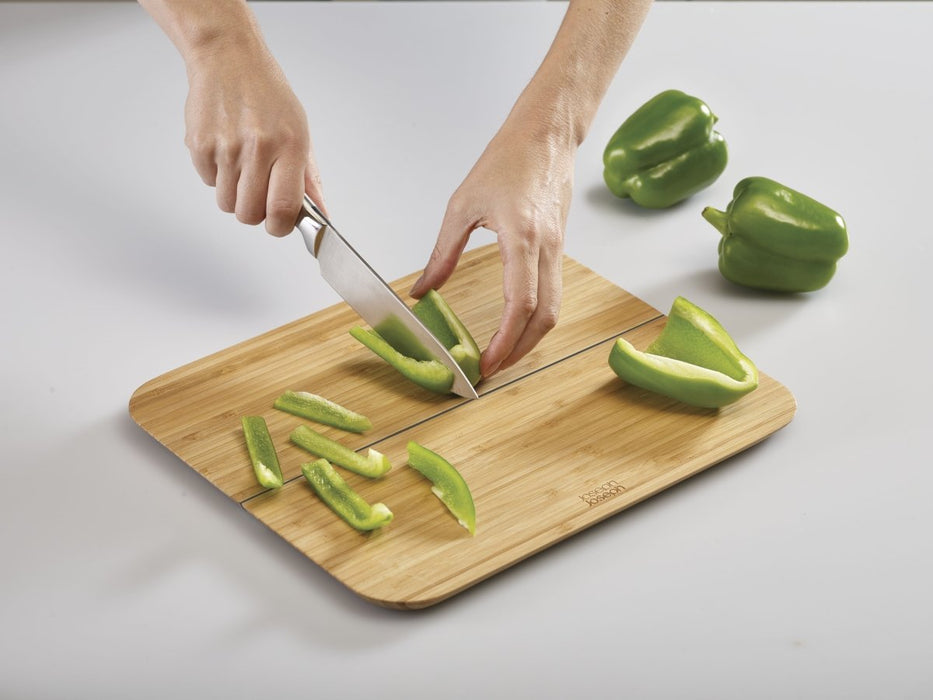 Joseph Joseph Chop2Pot™ Folding Bamboo Chopping Board - Gourmet Gear