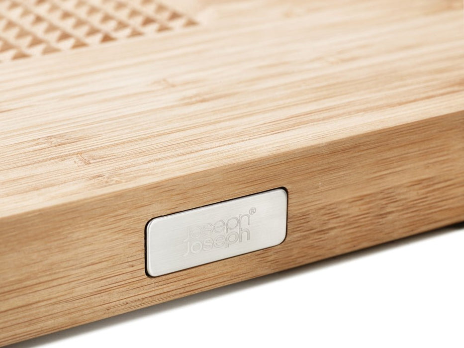Joseph Joseph Cut&Carve™ Bamboo Cutting Board - Gourmet Gear