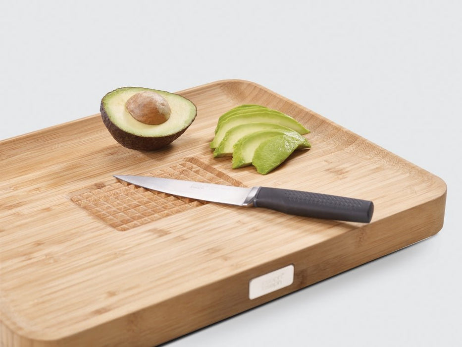 Joseph Joseph Cut&Carve™ Bamboo Cutting Board - Gourmet Gear