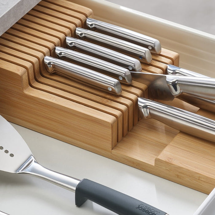 Joseph Joseph DrawerStore™ Bamboo 2 - Tier Knife Organiser Large - Gourmet Gear