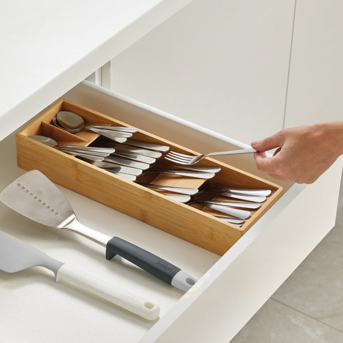 Joseph Joseph DrawerStore™ Bamboo Compact Cutlery Organiser - Gourmet Gear