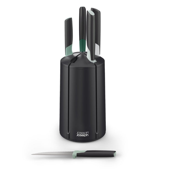 Joseph Joseph Elevate™ Knives Carousel 5pc Set - Sage (Editions) - Gourmet Gear