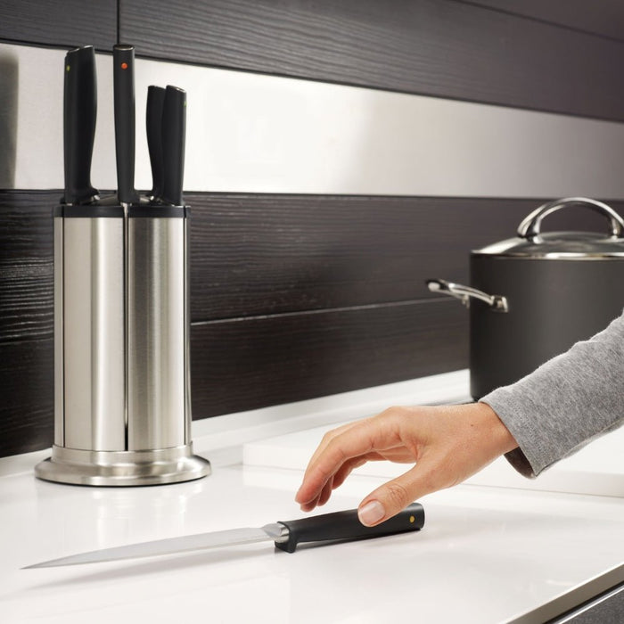 Joseph Joseph Elevate™ Knives Steel Carousel 6pc Set - Gourmet Gear