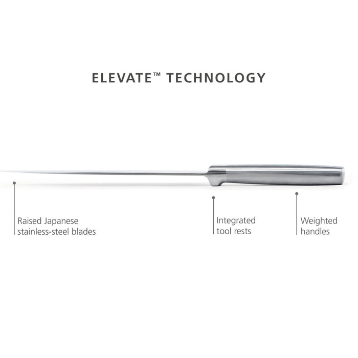 Joseph Joseph Elevate™ Steel Knives Bamboo 5 - Piece Set - Gourmet Gear