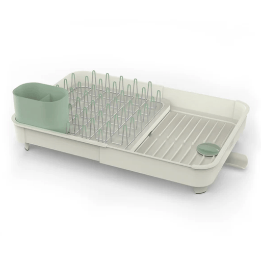 Joseph Joseph Extend™ Expandable Dish Drainer - Stone/ Green - Gourmet Gear