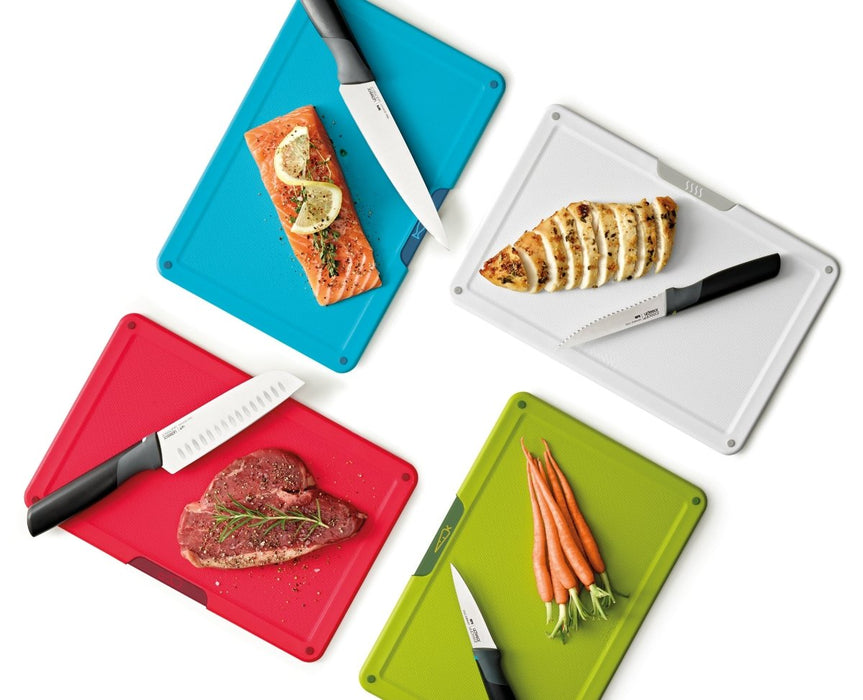 Joseph Joseph Folio™ Icon Plus Multicolour 8pcs Knife & Chopping Board Set - Gourmet Gear