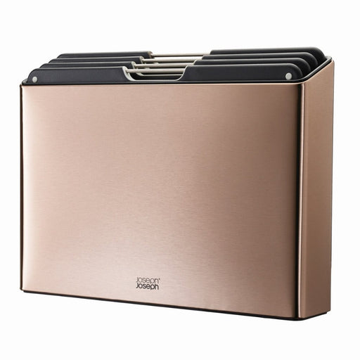 Joseph Joseph Folio™ Steel 4pcs Rose Gold Chopping Board Set - Gourmet Gear