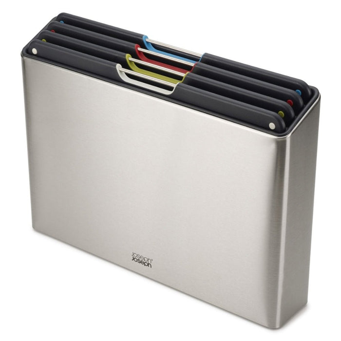 Joseph Joseph Folio™ Steel 4pcs Stainless Steel Chopping Board Set - Gourmet Gear