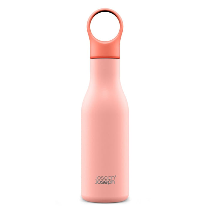 Joseph Joseph Loop™ Vacuum Insulated Water Bottle 500ml - Coral & Blue - Gourmet Gear