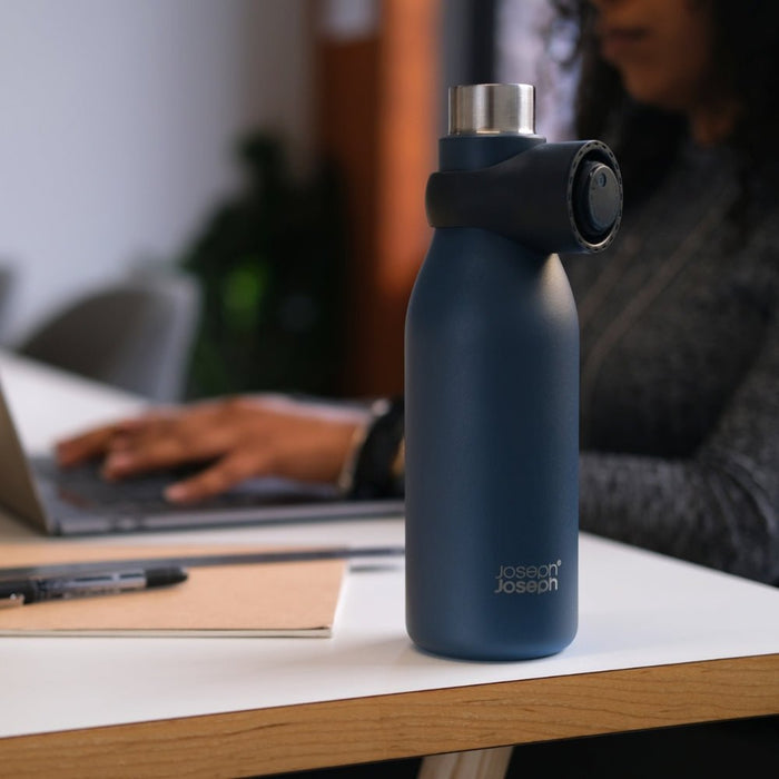 Joseph Joseph Loop™ Vacuum Insulated Water Bottle 500ml - Coral & Blue - Gourmet Gear